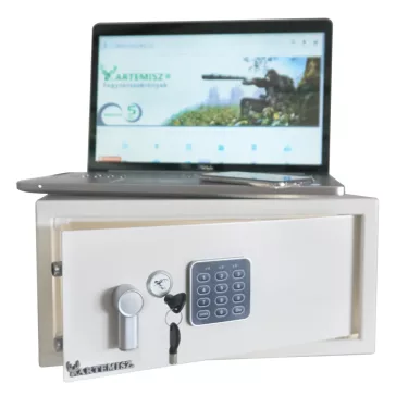 ARTEMISZ® Budapest laptop széf hotelszobába - digitális zárral - fehér