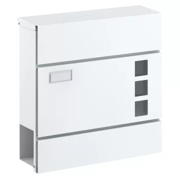 BASI BK 380M fehér újságtartós postaláda 370 × 370 × 105 mm