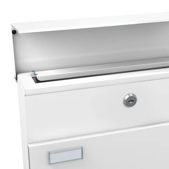 BASI BK 380M fehér újságtartós postaláda 370 × 370 × 105 mm BASI BK 380M fehér újságtartós postaláda 370 × 370 × 105 mm