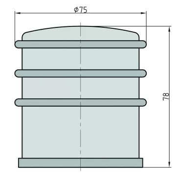 BASI Tömör fém ajtókitámasztó