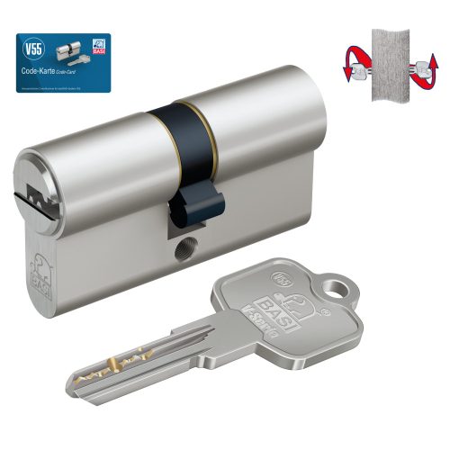 Basi V55 40/55 EF vészfunkciós zárbetét fúrt kulccsal