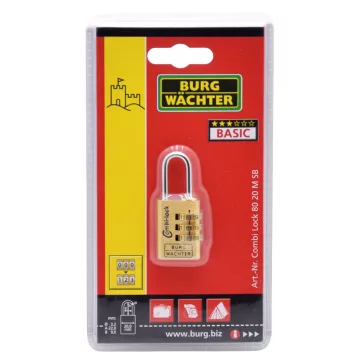 Burg Wächter Combi Lock 80 20 M SB számzáras lakat – BW02851