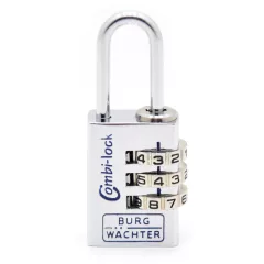 Burg Wachter Combi Lock 90 20 Chromo SB számzáras lakat