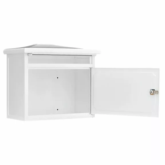 Díszes kerítésen kívüli postaláda Díszes kerítésen kívüli postaláda