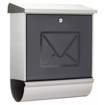   LuccaSet 37130 NI nagyméretű kerítésen kívüli postaláda újságtartóval