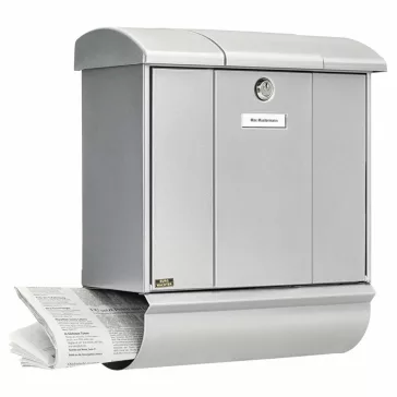   OlympSet 91600 SI extra nagyméretű kerítésen kívüli postaláda újságtartóval