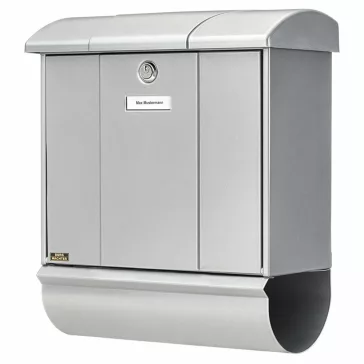   OlympSet 91600 SI extra nagyméretű kerítésen kívüli postaláda újságtartóval