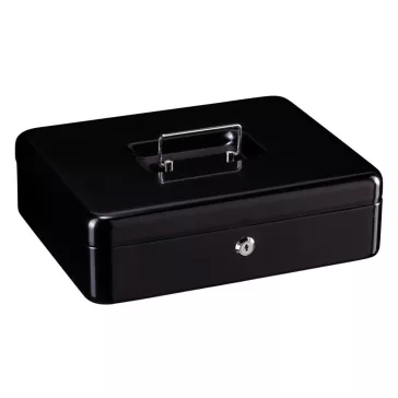 EURO pénztárkazetta – BW40080 – fekete – 90 x 300 x 240 mm