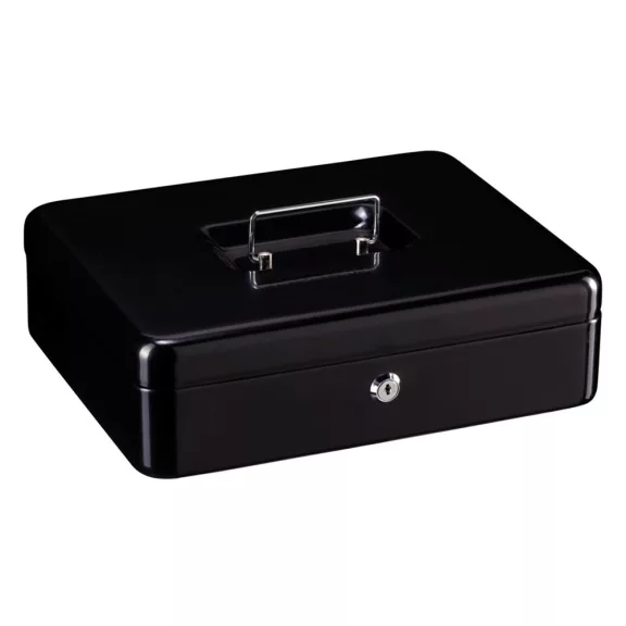EURO pénztárkazetta – BW40080 – fekete – 90 x 300 x 240 mm