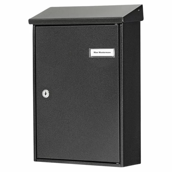 hagyományos kültéri postaláda – BW61080 – antracit – 370 x 270 x 92 mm