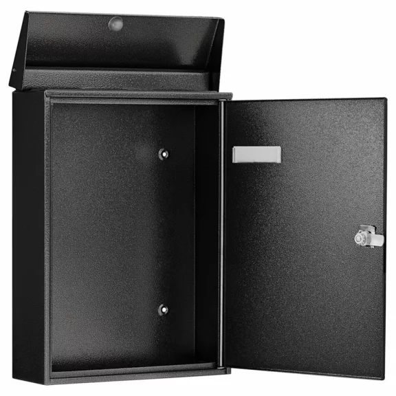 hagyományos kültéri postaláda – BW61080 – antracit – 370 x 270 x 92 mm