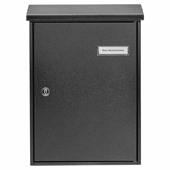 hagyományos kültéri postaláda – BW61080 – antracit – 370 x 270 x 92 mm