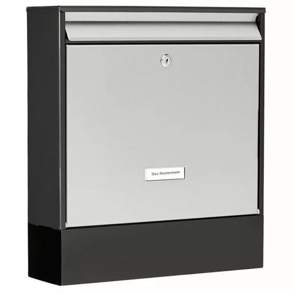 Burg Wächter modern kültéri társasházi postaláda újságtartóval – BW61490 – Fekete – 403 x 362 x 100 mm Burg Wächter modern kültéri társasházi postaláda újságtartóval – BW61490 – Fekete – 403 x 362 x 100 mm