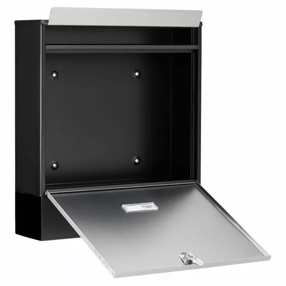Burg Wächter modern kültéri társasházi postaláda újságtartóval – BW61490 – Fekete – 403 x 362 x 100 mm Burg Wächter modern kültéri társasházi postaláda újságtartóval – BW61490 – Fekete – 403 x 362 x 100 mm
