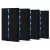 4er Set Aktenschrank C001 Metallschrank Stahlschrank Werkzeugschrank 195 cm x 90 cm x 40 cm schwarz