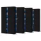 4er Set Aktenschrank C001 Metallschrank Stahlschrank Werkzeugschrank 195 cm x 90 cm x 40 cm schwarz