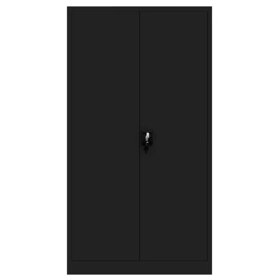 4er Set Aktenschrank C001 Metallschrank Stahlschrank Werkzeugschrank 195 cm x 90 cm x 40 cm schwarz