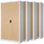 4er Set Aktenschrank C001 Metallschrank Stahlschrank Werkzeugschrank 185 cm x 90 cm x 40 cm weiß-holz