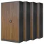 4er Set Aktenschrank C001 Metallschrank Stahlschrank Werkzeugschrank 195 cm x 90 cm x 40 cm anthrazit-holz