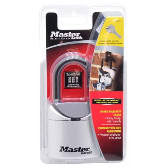 Master Lock 5406 kompakt hordozható számzáras kulcstároló