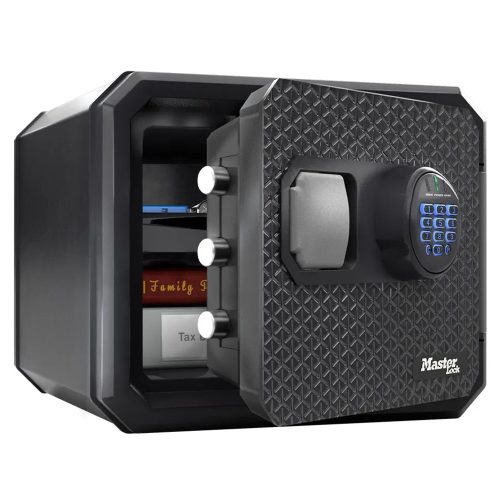 Master Lock® FPW082 tűz- és vízálló digitális széf – LED világítással