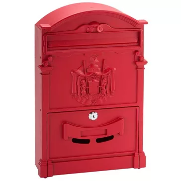 Renzo díszes kerítésen kívüli postaláda