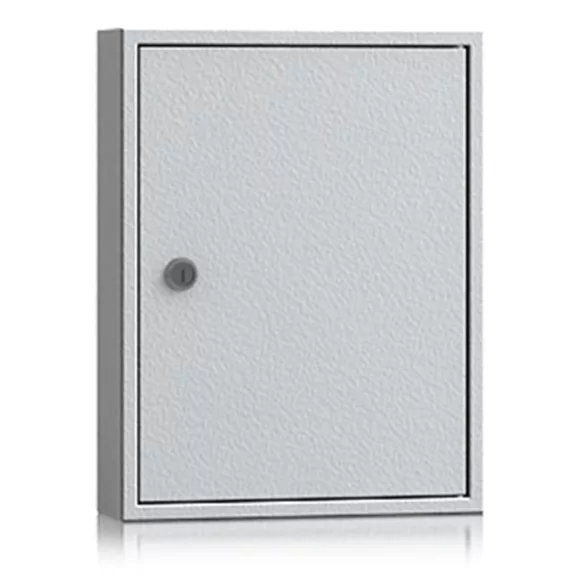 egyajtós kulcsszekrény – S04002 – szürke – 350 x 270 x 80 mm