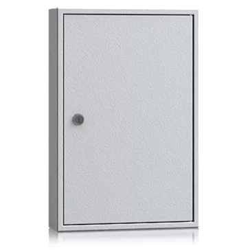 egyajtós kulcsszekrény – S04004 – szürke – 450 x 300 x 80 mm