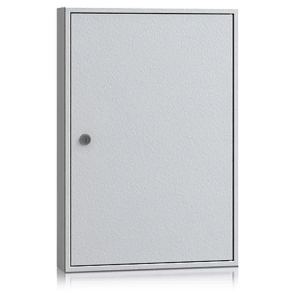 egyajtós kulcsszekrény – S04005 – szürke – 550 x 380 x 80 mm