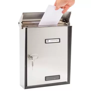Esterno kültéri inox postaláda