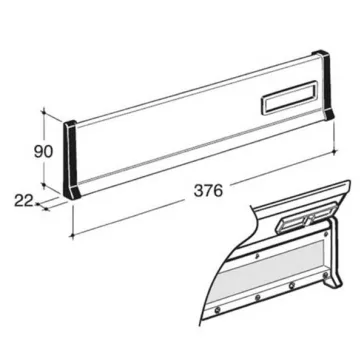 Coperto 650 széles bedobónyílás