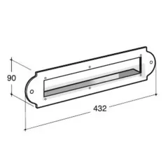 Cornice 650 beépítő keret
