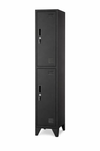 2 ajtós fekete öltözőszekrény | SZÉF NAGYKER®