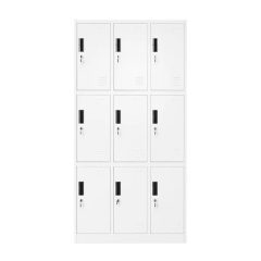   Értékmegőrző fémszekrény fehér színben 9 rekeszes | SZÉF NAGYKER®