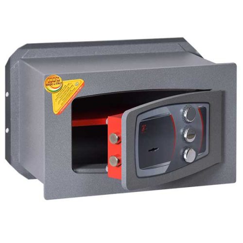 fali trezor kulcsos és mechanikus zárral
