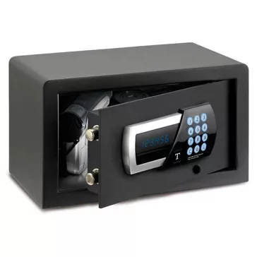 Technomax hotelszéf elektronikus zárral – TMTSW0HN – Fekete – 180 x 280 x 200 mm