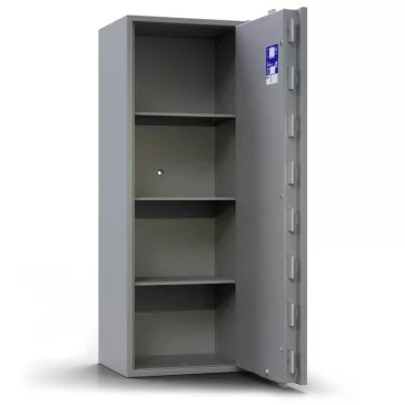 Betontöltetű páncélszekrény passzív zárral