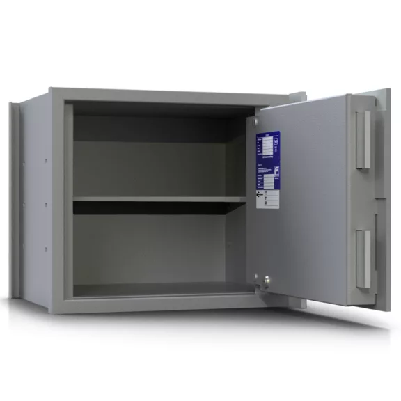 fali páncélszekrény passzív zárral – WAMS0400 – szürke – 410 x 510 x 380 mm