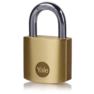 Yale Y110B/30/115/1 normál réz lakat, 30 mm széles sárgaréz lakattesttel
