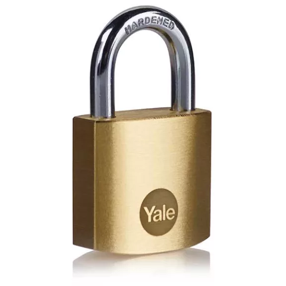Yale Y110B/30/115/1 normál réz lakat, 30 mm széles sárgaréz lakattesttel