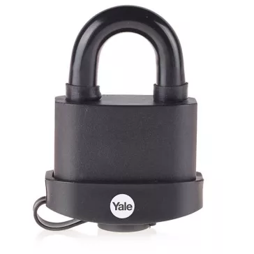 Yale Y220B/71/130/1 fekete időjárásálló acél lakat