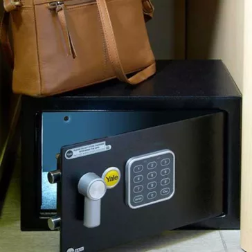 Yale® - 250 digitális zárral széf beépített szirénával