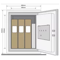 Yale® - 520 tűzálló széf digitális zárral Érintőkijelzővel
