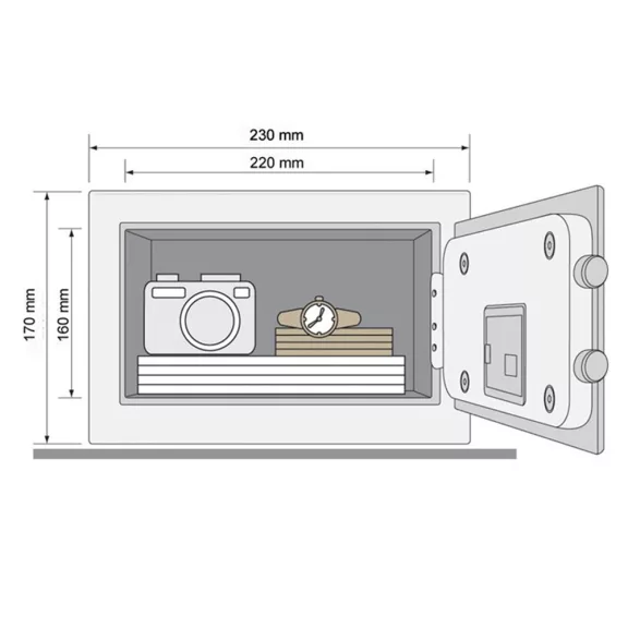 Yale® - Mini széf -digitális zárral fekete Yale® - Mini széf -digitális zárral fekete