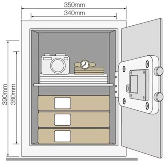 Yale® - 390 db Nagyméretű széf -digitális zárral