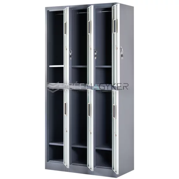 ARTEMISZ® ADAMS 6 rekeszes fém öltözőszekrény