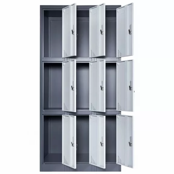 ARTEMISZ® HARRISON 9 rekeszes fém öltözőszekrény - összeszerelve