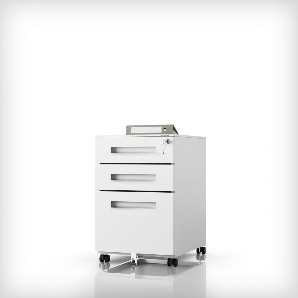 Image of KATE Kontenerek pod biurko szary | Pedestal cabinet grey | Schreibtisch Unterschrank Grau