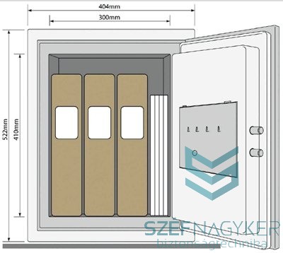 Yale-520 Széf 60 Perces tűzállósággal - Érintőkijelzős zárszerkezettel Yale-520 Széf 60 Perces tűzállósággal - Érintőkijelzős zárszerkezettel
